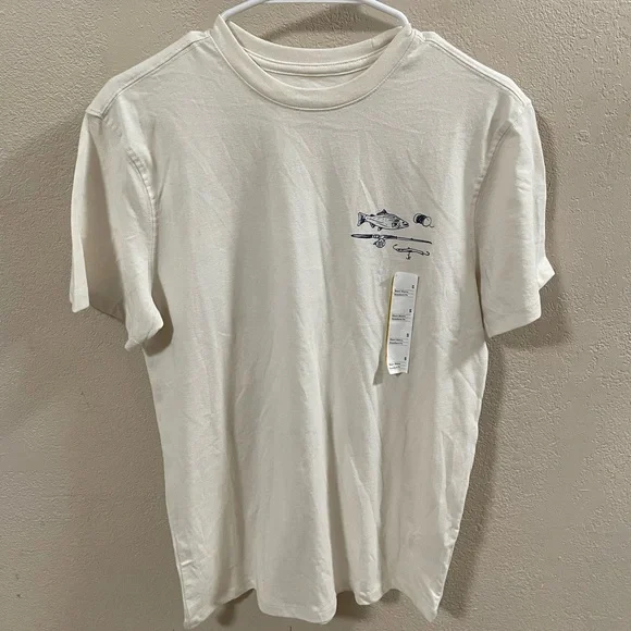 NWT Goodfellow & Co Cream Short Sleeve Tee - Picture 4 of 7